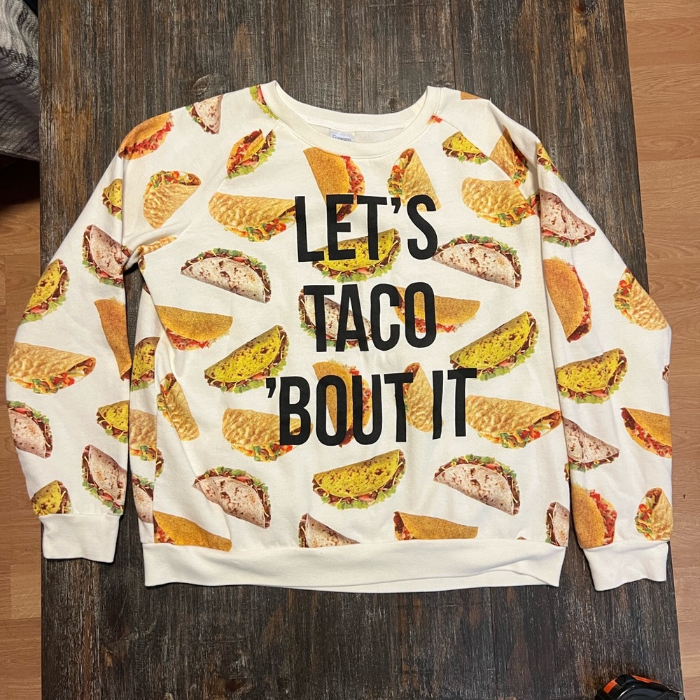 Taco White Sweatshirt